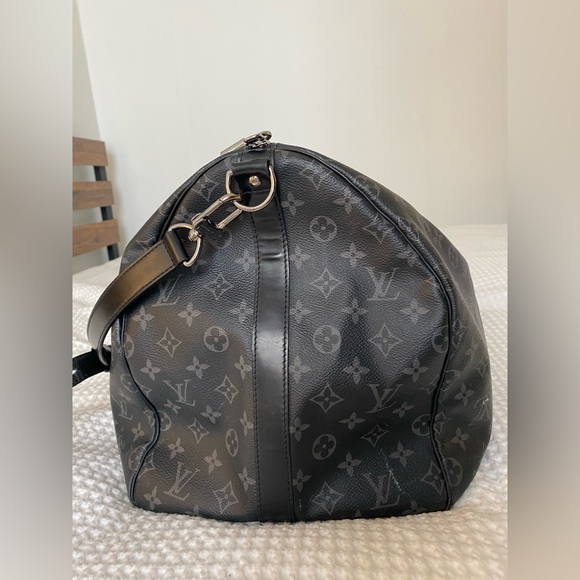 Louis Vuitton Keepall 55 Monogram Eclipse Duffel Bag - Picture 8 of 8